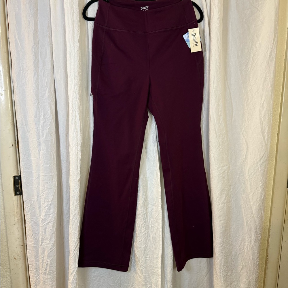 Duluth Trading Co Women's Straight Leg Pants - Dark Purple